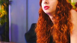 BiancaFlame curly redhead webcam model video
